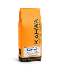 Kahwa Cuban front packaging showing resealable bag and one-way valve, preserves freshness