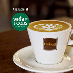 Kahwa Cuban size and label detail on 1 lb bag highlighting roast and grind, helps quick identification