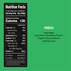 Kaizen Food Company fusilli tossed in tomato sauce demonstrating sauce hold