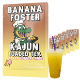 KaJun LOADED TEA front pouch showing Banana Foster branding and bold flavor