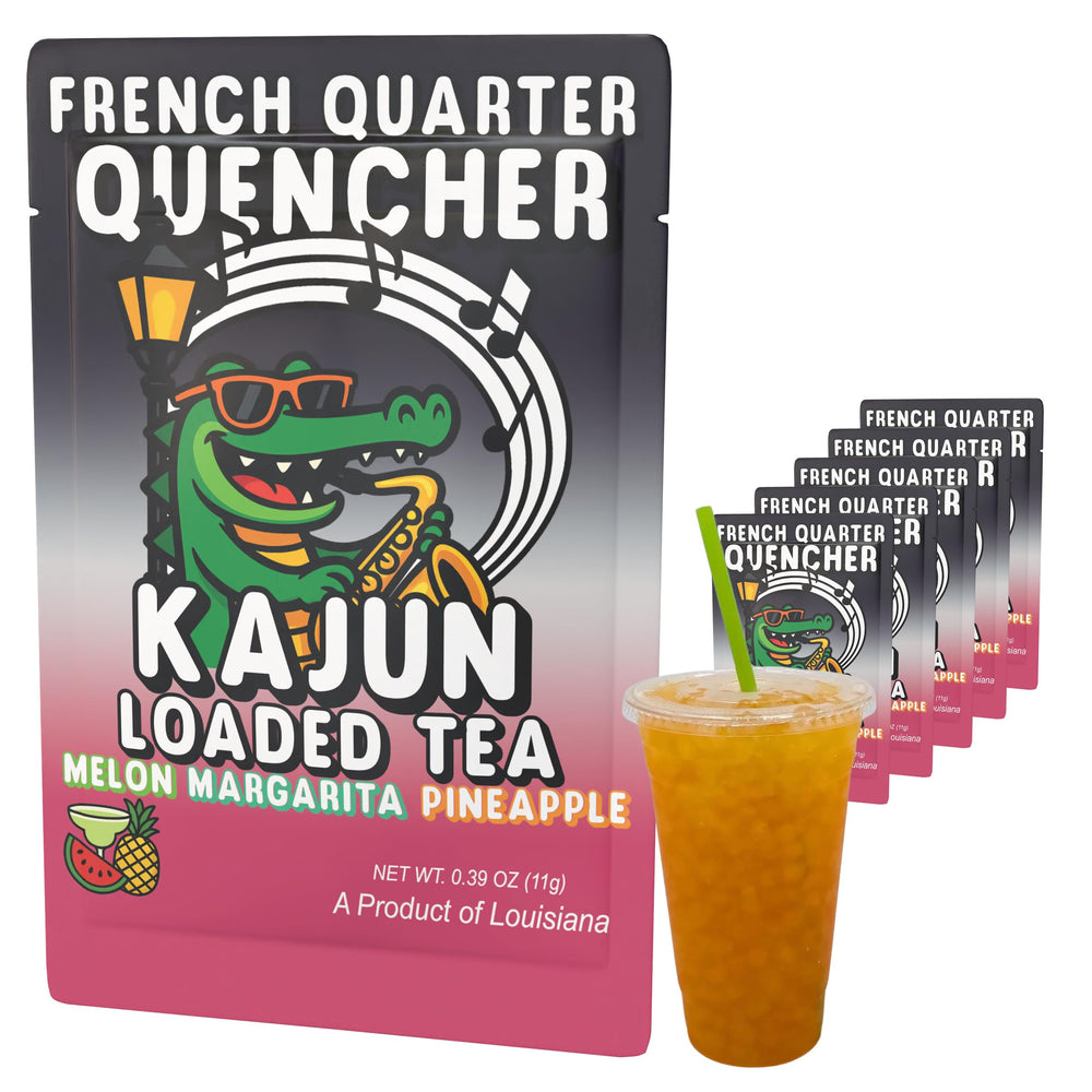 KaJun LOADED TEA front pouch showing vibrant branding and flavor appeal