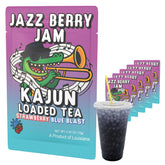 KaJun LOADED TEA front packaging showcasing Jazz Berry Jam flavor and benefits