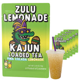 KaJun LOADED TEA front packaging showing bold Zulu Lemonade flavor and benefits