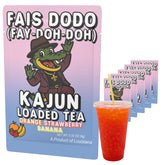 KaJun LOADED TEA front packet showing Fais do-do branding and flavors