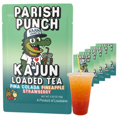 KaJun LOADED TEA front packaging showing Parish Punch flavor and benefit