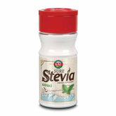 KAL Sure Stevia front shaker showing label and serving info, clear portion control
