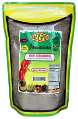 Karjos EasiSpice 16oz front label showing jar and seasoning benefits