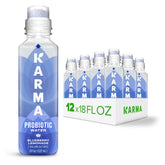 Karma front packaging showing blueberry lemonade flavor and 12-pack convenience