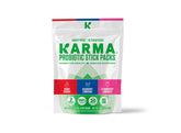 Karma front packaging showing variety pack and benefits