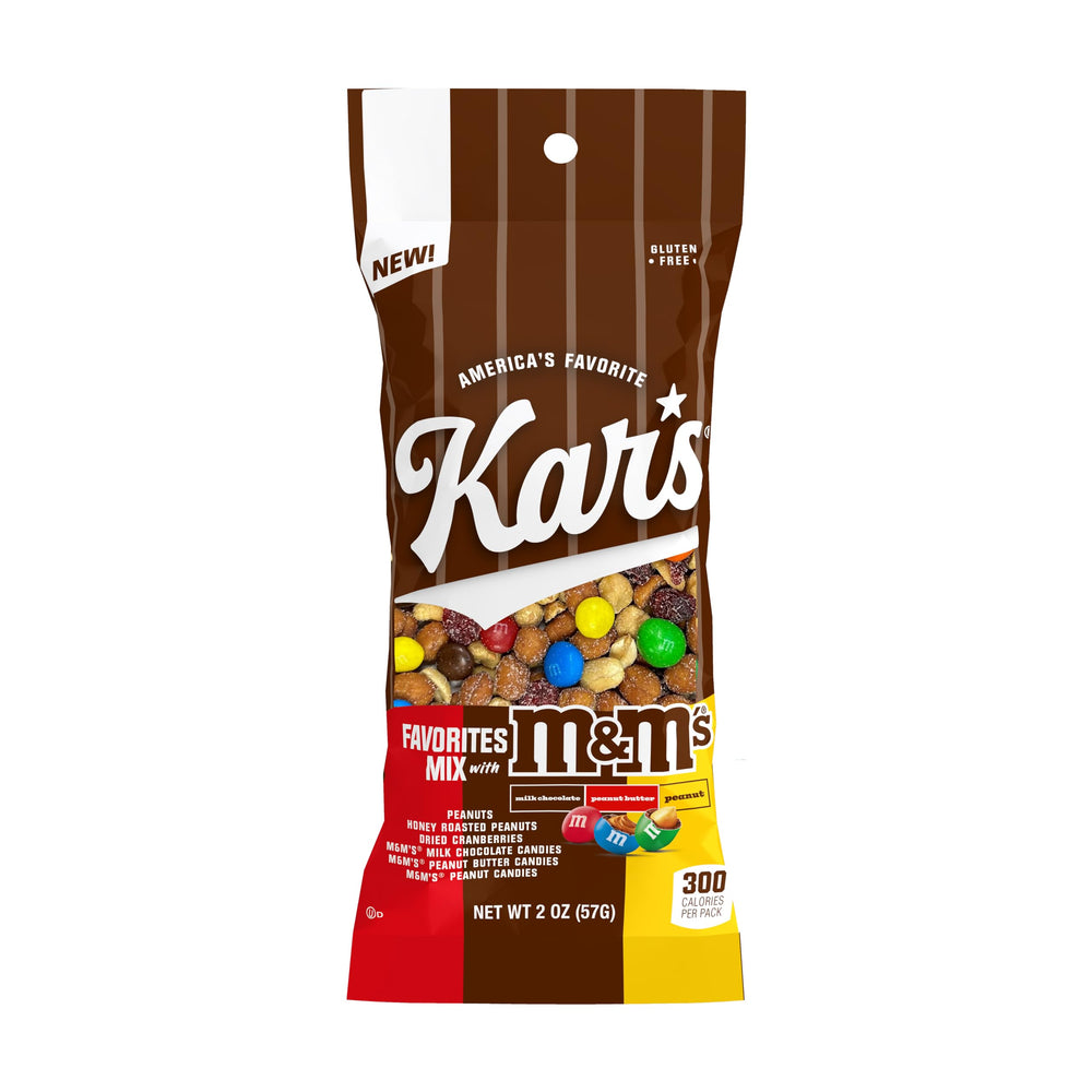 Kar’s front packaging showing 7 oz bag and branding benefit convenience