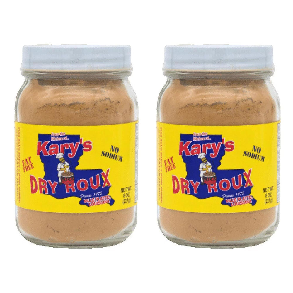 Kary's Roux front packaging showing product and benefit of fat-free flavor