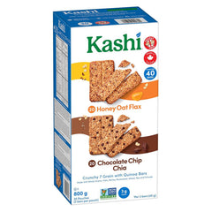 Kashi front packaging showing 40-count box and product name benefit convenience