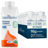 Kate Farms front packaging showing vanilla shake and certifications benefiting quick identification