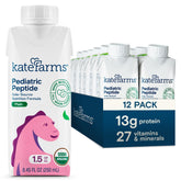 Kate Farms front packaging showing 12-pack and plain flavor for easy selection