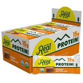 Kate's front packaging showing organic peanut butter cup bars and benefits