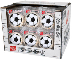 Kathy Kaye front box view showing soccer-themed display and easy merchandising benefit