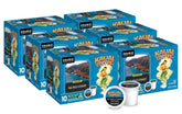 Kauai Coffee front packaging showing Na Pali Coast pods and branding, evokes convenience