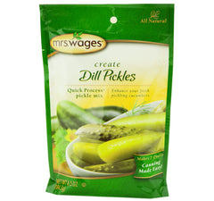 Kauffman Orchards Mrs. Wages front packaging showing packet and clear canning benefit