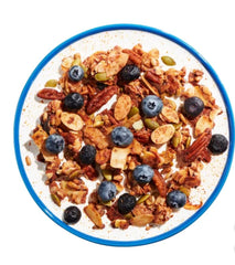 KD Chocolates NuTrael ingredients spread of nuts, seeds and blueberries