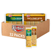 Keebler front packaging showing variety pack and tray count for grab-and-go convenience