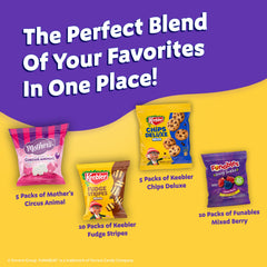 Keebler individually wrapped snacks close-up for freshness and portability
