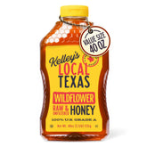 Kelley's front label showing 40 oz squeeze bottle and Go Texan badge for authenticity