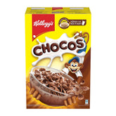 Kellogg's front box view showing branding and chocolate cereal appealing packaging