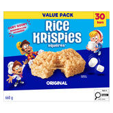 Kellogg's Rice Krispies Square Bars front packaging showing jumbo 660g pack and 30 bars