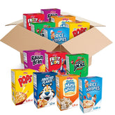Kellogg's variety pack front view showing assortment and portable benefits