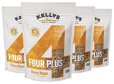 Kelly's Four Plus front packaging showing branding and product benefits