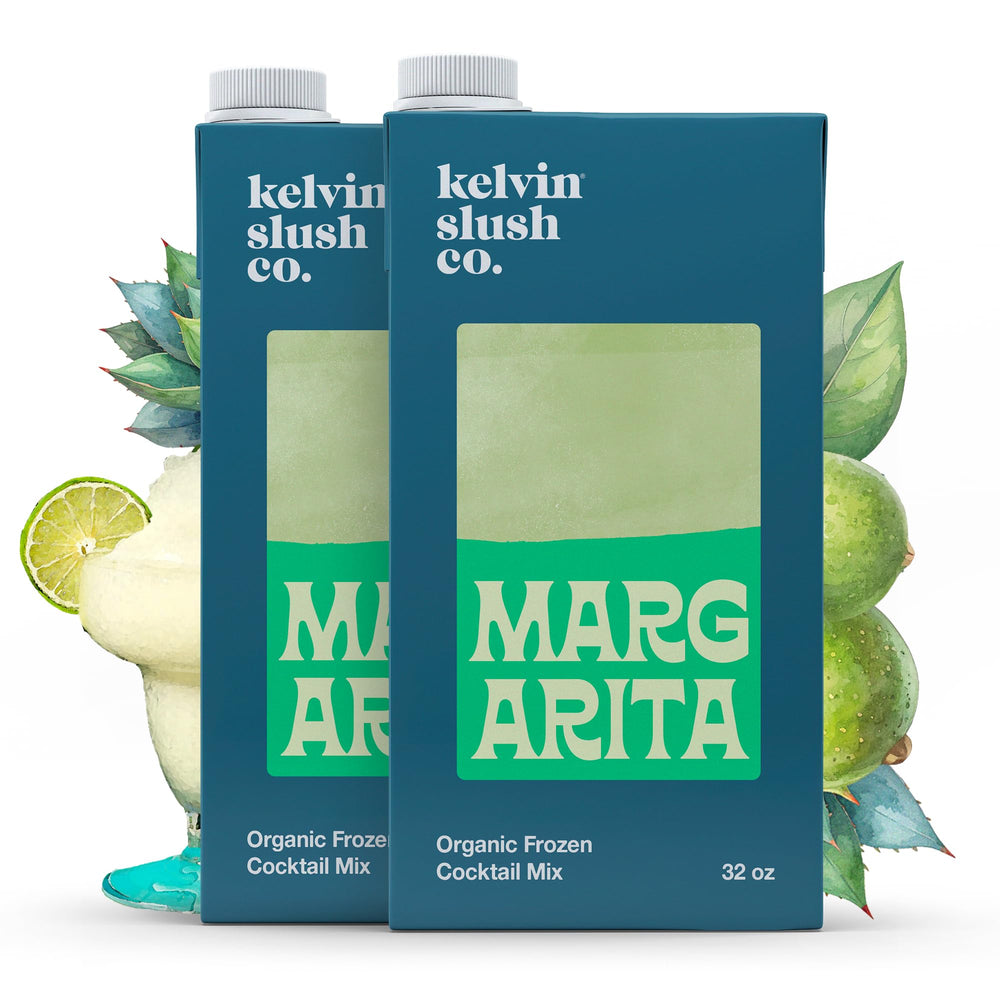 Kelvin front packaging showing two 32oz cartons for convenient batching