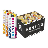 KENETIK front packaging 12oz can showing branding and clarity benefit