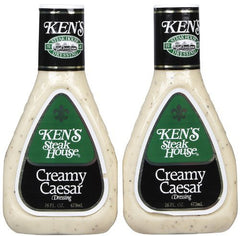 Ken's creamy Caesar dressing front packaging showing rich texture and versatile use