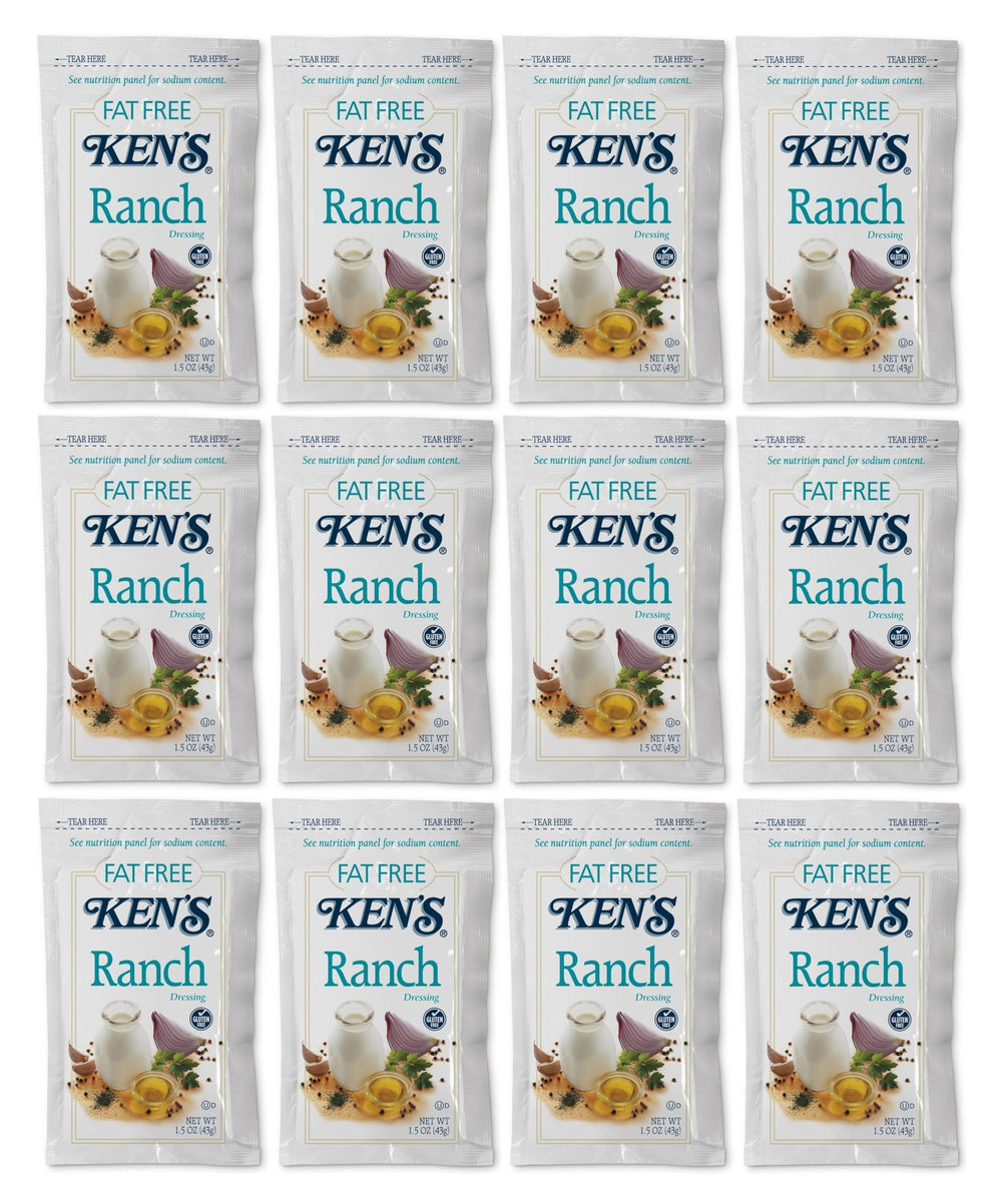 Ken's front packaging 1.5 oz pouch showing brand and convenience benefit