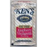 Kens dressing front packaging shows case of single-serve packets with brand and benefit