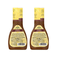 Ken's Steak House bottle close-up with honey drizzle highlighting genuine honey benefit