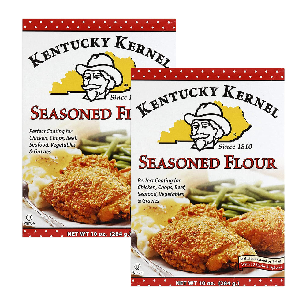 Kentucky Kernel front packaging showing two 10 oz bags and easy use