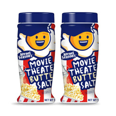 Kernel Season's front packaging showing two butter salt shakers for easy movie-night seasoning