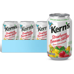 Kern's front can view showing strawberry banana flavor and ready-to-drink convenience
