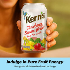 Kern's being poured into a glass offering refreshing taste and quick serving