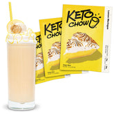 Keto Chow front packaging showing Lemon Meringue 3 meals for convenient low‑carb nutrition