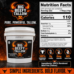 Ketostat beef tallow close-up texture showing creamy-solid consistency benefit