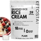 Ketostat front packaging showing 3 lb bag and scoop, clear product labeling and benefit