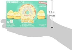 Keurig box beside ruler showing 6.5 by 4.5 by 4 inches for storage clarity