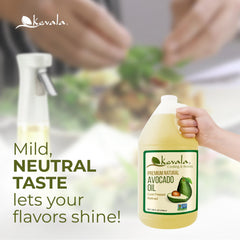 kevala oil in hot pan illustrating high smoke point cooking benefit