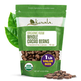 kevala front of bag showing organic 1 lb packaging and clear labeling, highlights purity