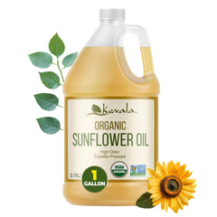 Kevala front packaging showing 128 fl oz bottle and organic label benefits