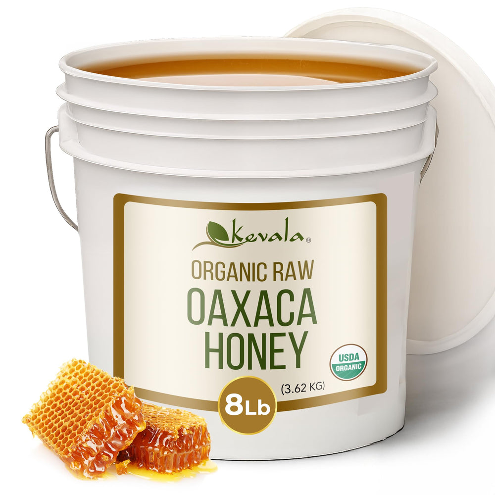 kevala front packaging 8 lb showing product size and organic benefit