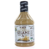 Kewpie bottle front label showing size and roasted sesame benefit
