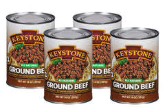 Keystone front packaging showing 14 oz can and clear label benefit